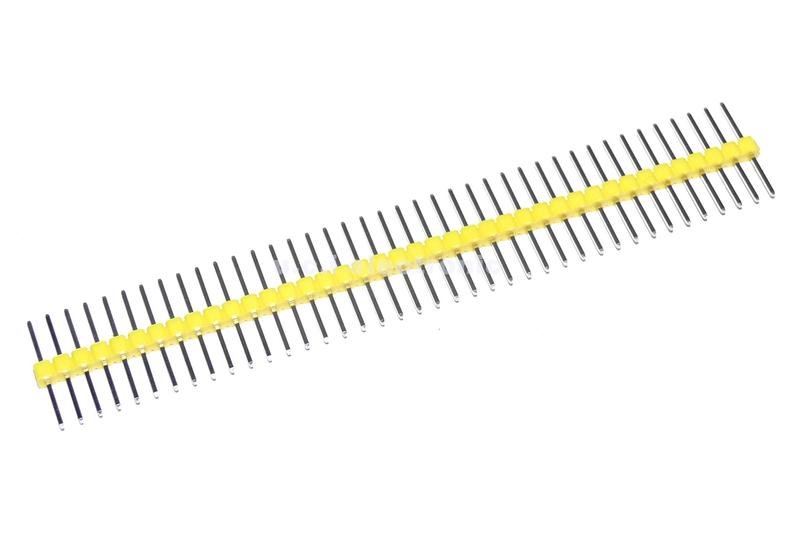 【UCI電子】 (C-3-7) 黃膠等長排針直針1*40 17mm長兩邊一樣長 各7.6MM左右 銅針間距2.54