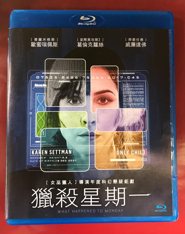 【百匯門】獵殺星期一  藍光BD《台灣發行正版 "保持良好" 歐蜜·瑞佩斯主演》