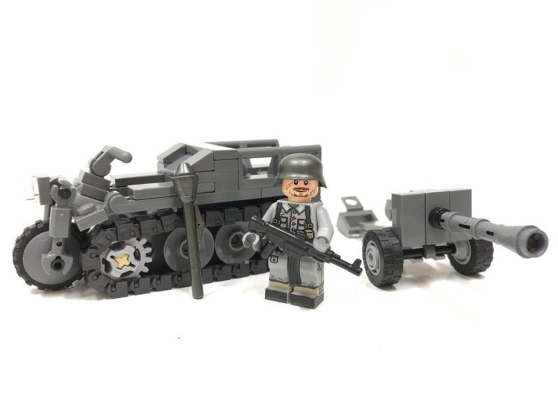 全新複刻套組[正版Lego樂高/Brickmania停產品]二戰德軍 SdKfz.2 Kettenkrad 半履帶摩托車
