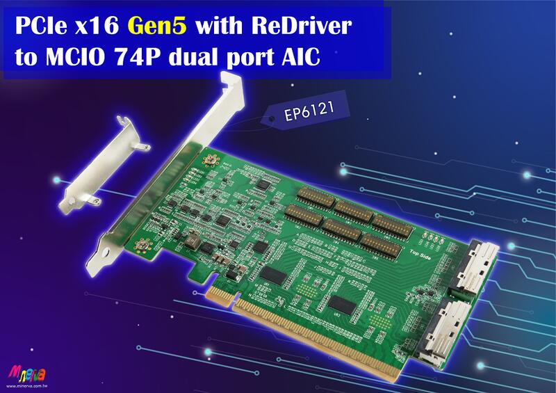 PCIe x16 Gen 5 with ReDriver to MCIO 74P dual port | 露天市集 | 全台最大的網路購物市集