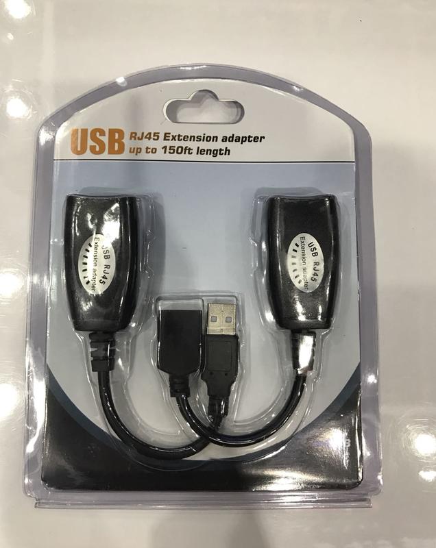 含稅-USB轉RJ45 RJ-45 USB延長線 轉接器 網路線連接 信號放大器 加強器 可延長到50米 (A035)