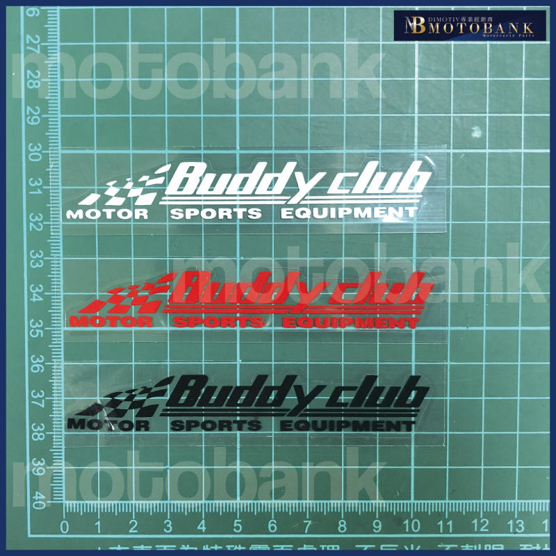 [MOTOBANK]Buddy club 防水 機車貼紙 車身貼 D00412