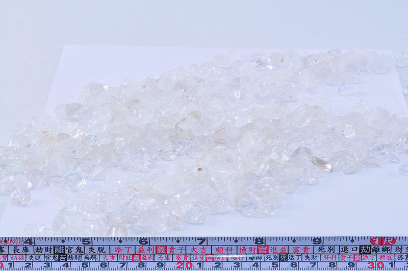 [Max shop] 天然 白水晶 (中) 碎石 1斤 600公克