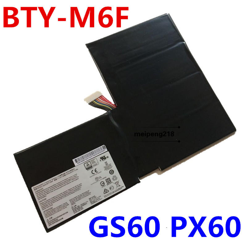 微星MSI GS60 2PL 6QE 6QC MS-16H2 BTY-M6F 筆記型電池 MS-16H4