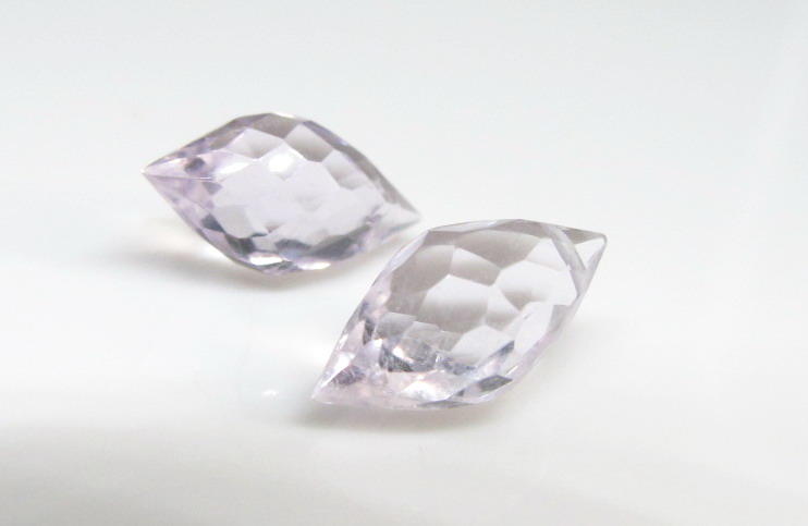 【天然寶石DIY串珠材料-促銷組】超美閃亮粉紫水晶馬眼鳳梨切工寶石限量款6