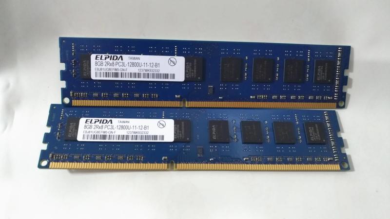 ELPIDA 爾必達 8GB 桌上型  記憶體  DDR3  2R8 PC3L-12800U