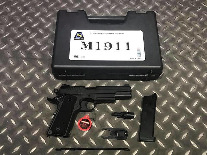 【我愛杰丹田】BELL SIG 1911 M45A1 瓦斯手槍 附槍盒 BELL-704