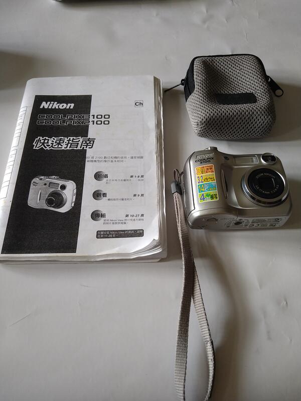 Nikon Coolpix E3100 CCD 數位相機，功能正常