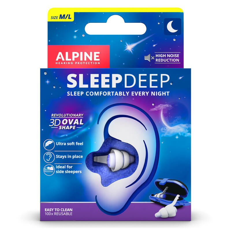 【又昇樂器.音響】荷蘭 Alpine SleepDeep 減音27dB 睡眠用耳塞 (側睡不壓迫)