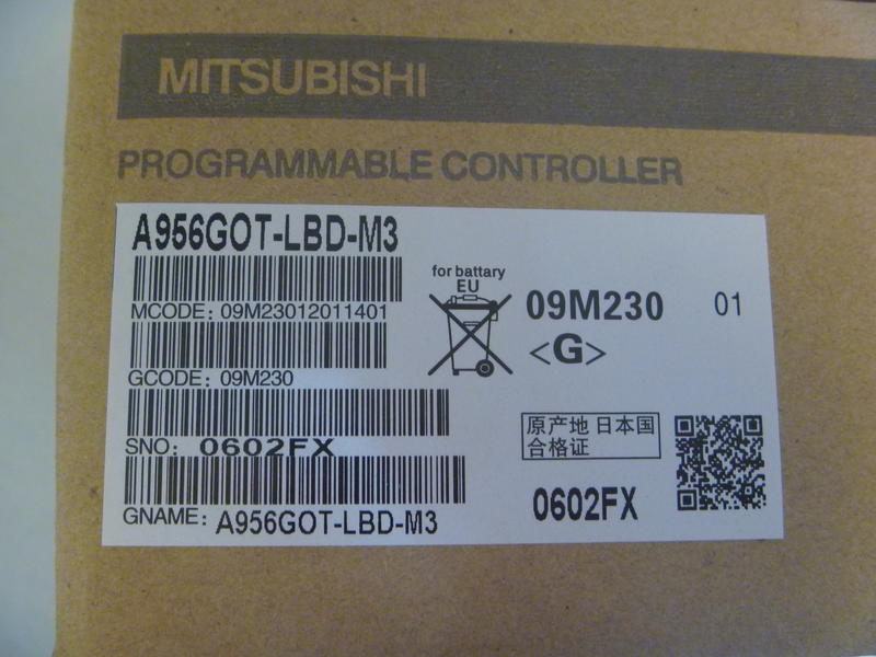 MITSUBISHI三菱 人機介面 #A956GOT-LBD-M3 新品 盒裝