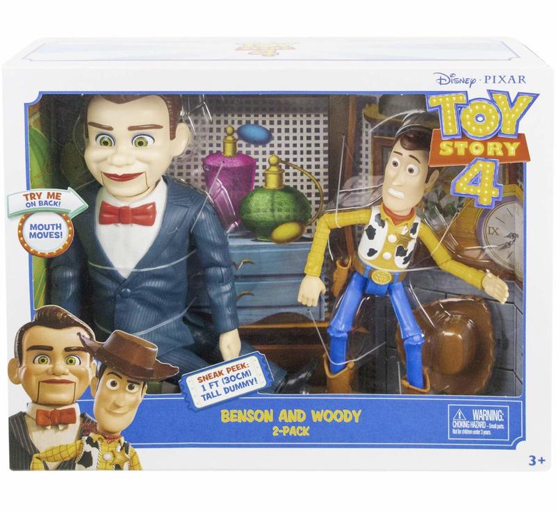 Fun Party: "現貨*美國購回正品 玩具總動員4胡迪 Woody  + Benson  腹語師 可動玩具公仔