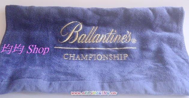 【Ballantines---百齡罈】→紀念 100% 純棉毛巾《尺寸:44× 34cm》