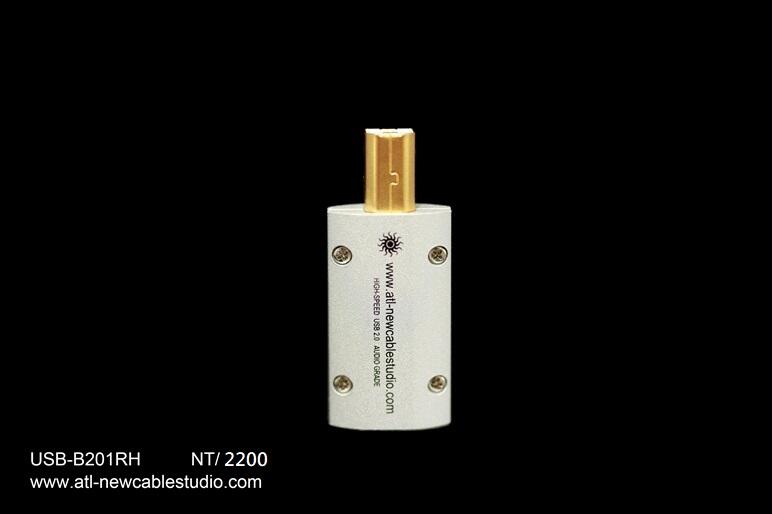 ATL USB-B201RH 發燒級鍍金/鍍銠 USB線 接頭 插頭  USB 2.0B