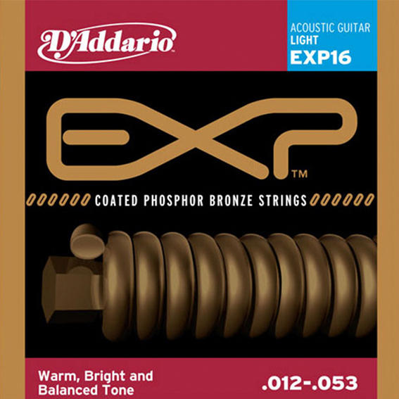 【陸比音樂．實體店】 D'addario EXP16 民謠吉他弦 頂級磷青銅包覆 弦徑 .012-.053