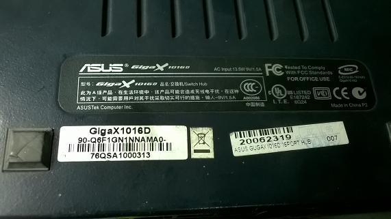 ASUS GigaX1016D  16埠交換器