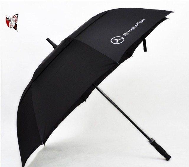 賓士 雨傘 Mercedes-Benz BMW 自動商務晴雨傘 車款專屬 鈦合金傘骨  直柄雨傘 抗U/V