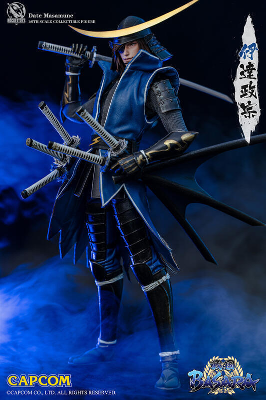 日販】ROCKET TOYS 正版授權戰國BASARA 伊達政宗1/6 可動人偶現貨