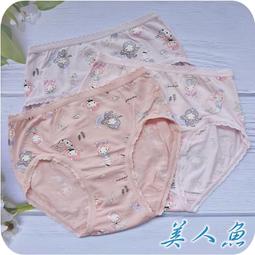 天絲女童三角褲 輕柔透氣 內褲 莫代爾 兒童 兔子 美人魚 ...