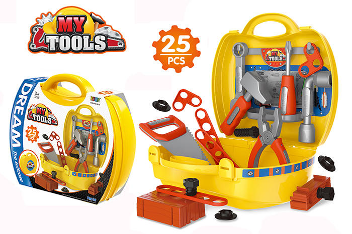 玩具屋。TOY SHOP〃手提盒玩具系列 黃色工具箱 / 工具造型玩具