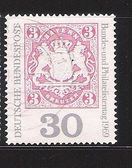 1969----德國發行古德國(Bavaria)紋章1v