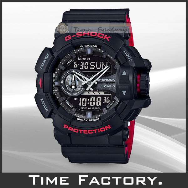 【時間工廠】全新 CASIO G-SHOCK 大錶徑多層次錶盤 GA-400HR-1