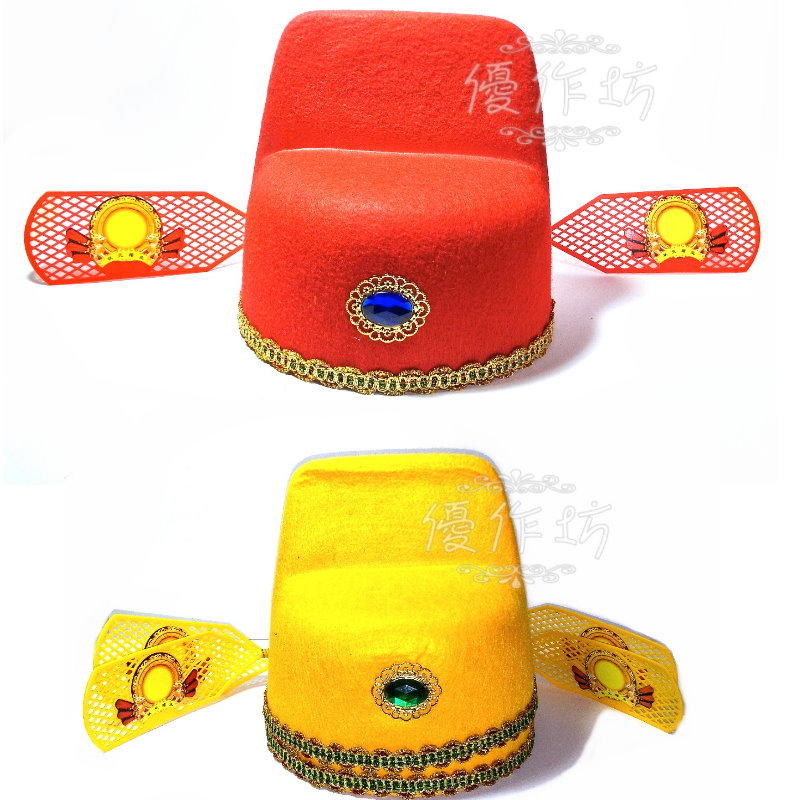 【優作坊】G13_大人小孩都有中國風官帽烏紗帽狀元帽角色扮演古代官員帽財神帽