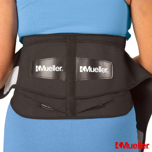 【野外營】幕樂Mueller 墊片加壓式腰薦護具 黑色 MUA255 腰部護具