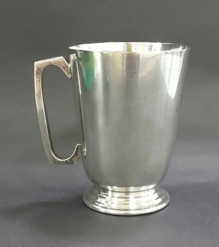 466高檔英國鍍銀茶杯Vintage Silverplate 約13cmTall Mug Tankard