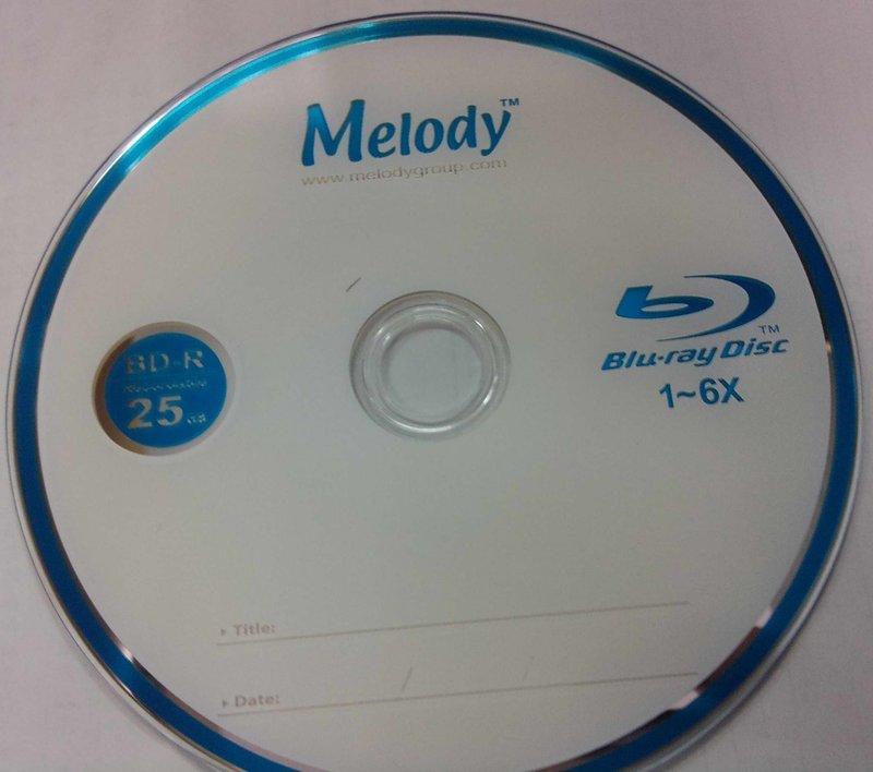 ※藍光一番※Melody BD-R 25G 6X 藍光片可超燒14X 中環代工A級片 50片桶裝 (即將斷貨)