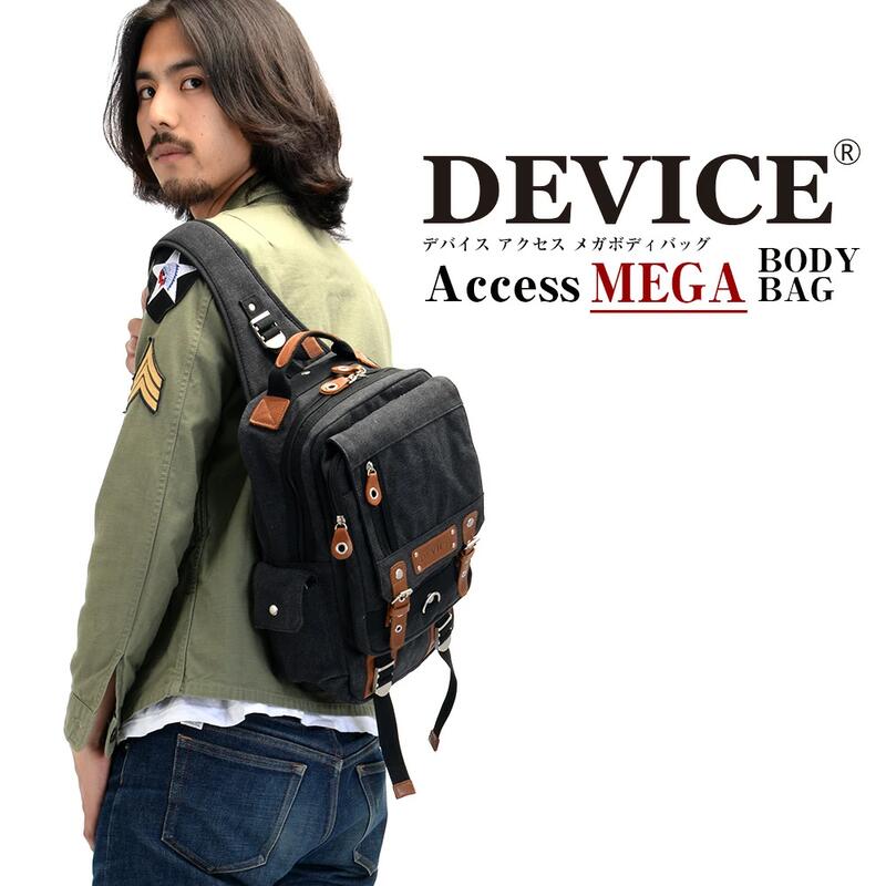 現貨+預購 日本正版 DEVICE DBH30038 軍風復古單肩包 真皮帶側背包  男用後背包 高檔帆布包