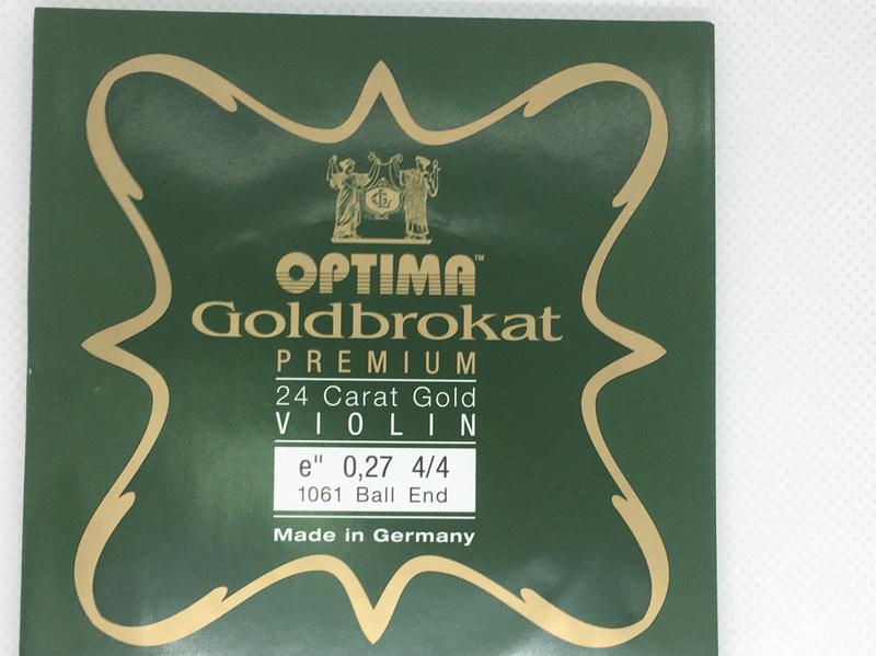 [台灣博聲提琴弦樂]德國goldbrokat  OPTIMA(Lenzner)24K金E  單E弦