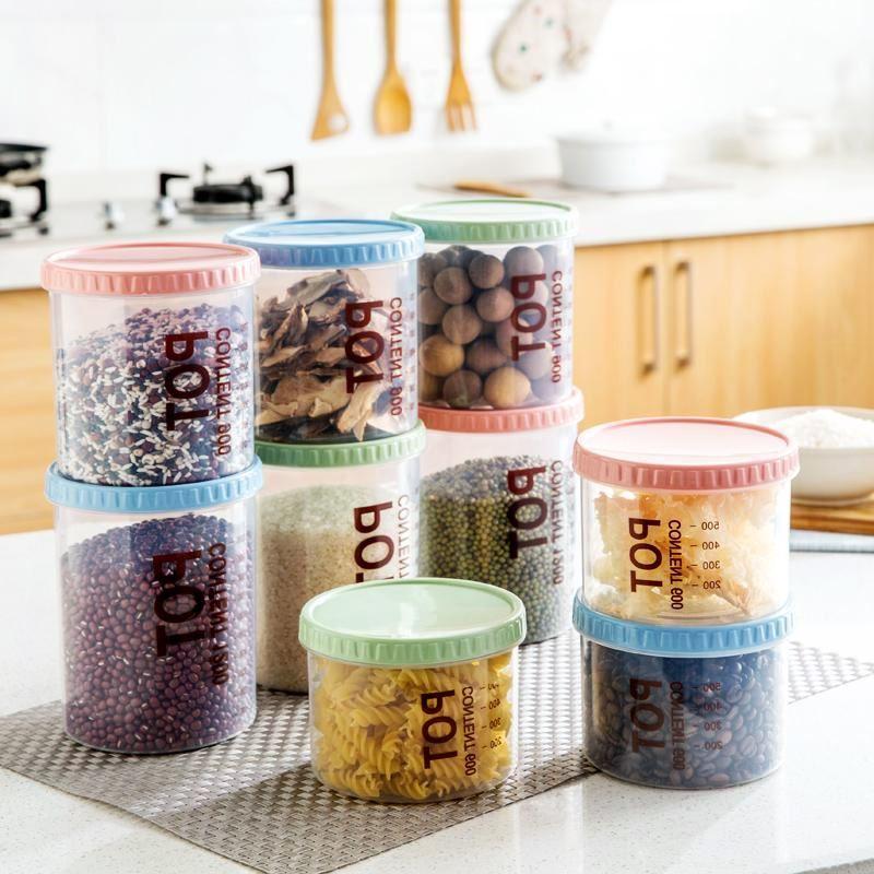 【POT密封罐700ml】中號 可堆疊食品收納盒 五穀雜糧保鮮罐 零食密封罐 收納罐 北歐風透明儲物罐☆精品社☆ | 露天市集 | 全台最大的 ...