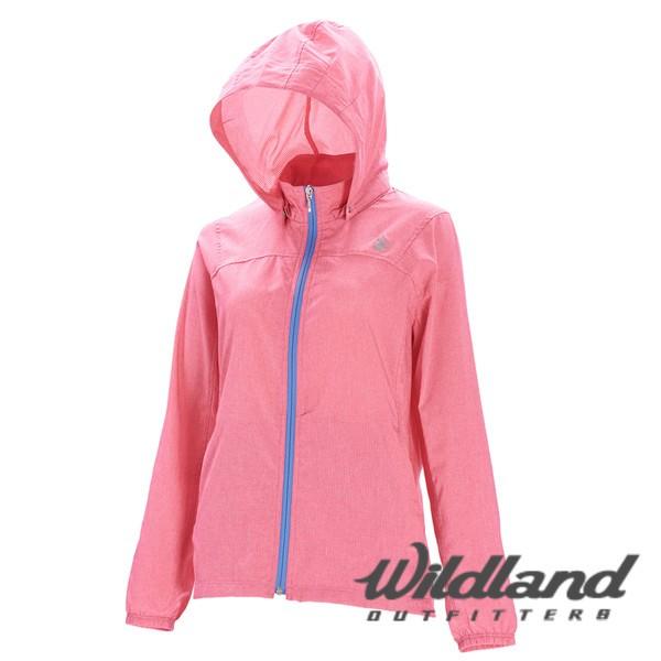(登山屋)Wildland荒野女女可溶紗環保吸排透氣外套0A71907-22蜜粉紅