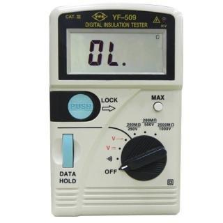 【含稅店】TENMARS YFE 數位高阻計 YF-509 絕緣測試器 高壓輸出指示燈 電錶