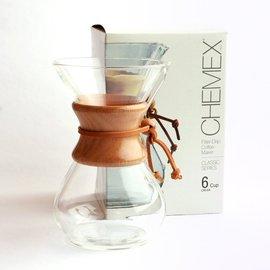 美國Chemex經典手沖咖啡濾壺(木把．六人份)