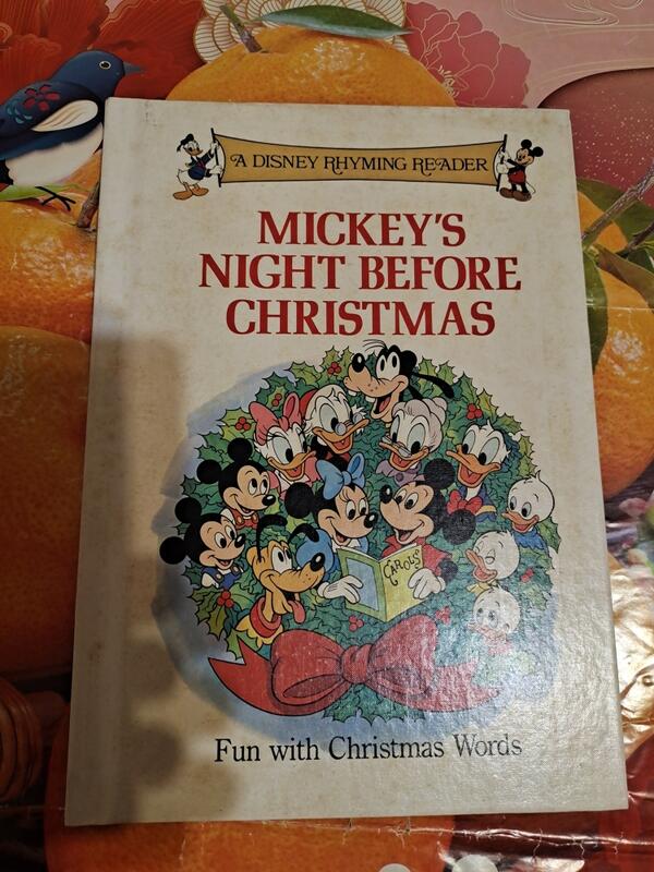 MICKEY'S NIGHT BEFORE CHRISTMAS 2手英文童書 約8、9成新