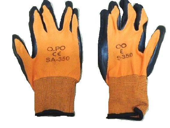 ˙附發票(東北五金) OPO 歐堡牌 專業高品質 尼龍防滑工作手套 防滑手套 SA-350舒適型
