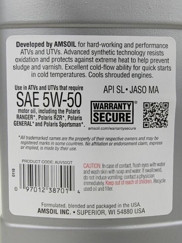 《油工坊》AMSOIL Synthetic ATV/UTV 5W50 合成 機油 MA 露天市集 全台最大的網路購物市集