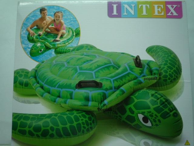 INTEX57524 原廠 綠色小海龜坐騎150cm*127cm 送修補貼 兒童幼兒游泳玩水 戲水 可愛動物坐騎