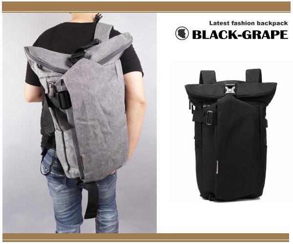 韓系旅人風造型後背包 / 15.6吋筆電包 / 潮流背包【B8905】黑葡萄包包