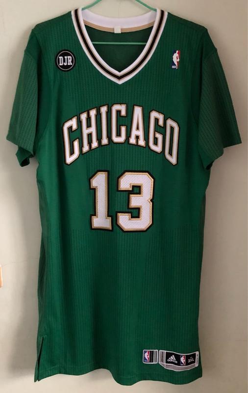 NBA St. Patrick's Day Joakim Noah Chicago Bulls 聖派翠克雙標GUGI球衣