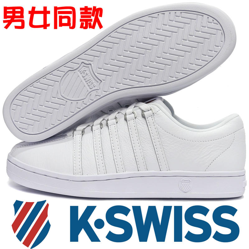 K-SWISS 96046-117 白色 Classic 88 經典款全皮質休閒運動鞋 / 男女同款 / 823K