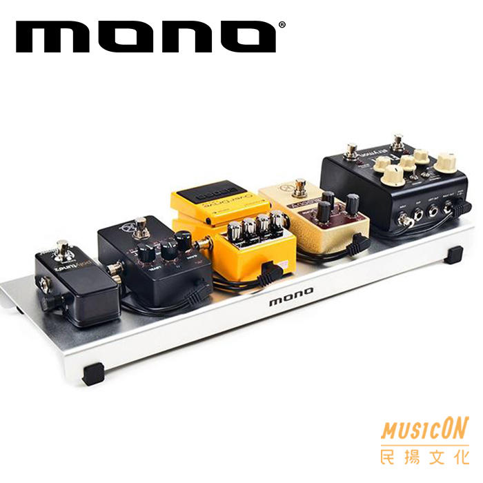 【民揚樂器】效果器盤 美國MONO LitePlus 銀 便攜輕量型效果器盤
