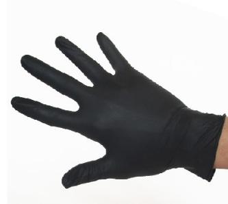 （一雙2支）汽車美容 打蠟 鍍膜 洗車 施工手套 加厚 耐油 耐酸鹼 黑色手套