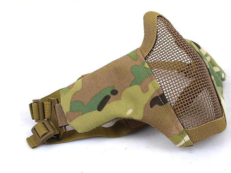 【KC軍品】一代面罩 CM1面罩 武士系列 鐵網面罩 布式鋼絲小護嘴(CP多地)