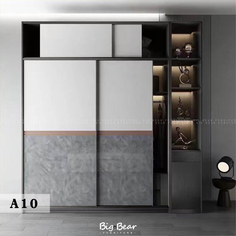 【大熊傢俱】WV A10 推門衣櫃 現代簡約衣櫃 1.8呎 系統衣櫃 另售邊櫃.頂櫃