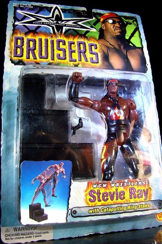 1999 美職摔角 WCW BRUISERS STEVIE RAY 史蒂夫 雷 拉許 霍夫曼　富貴玩具店