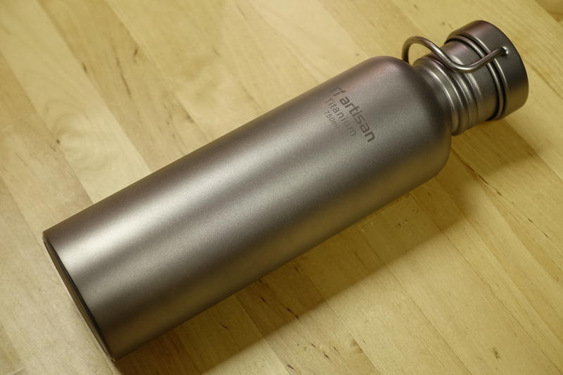 【山道具屋】鈦工匠 Ti artisan Ta8370L 純鈦靜音蓋戶外水壺(750ml/贈保溫護套/170g)
