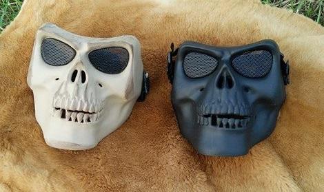 【弓城弓箭館】美軍M02 骷髏面罩 安全面罩 面具 防護面具 防護罩 生存遊戲 CS面具 面罩 護目鏡