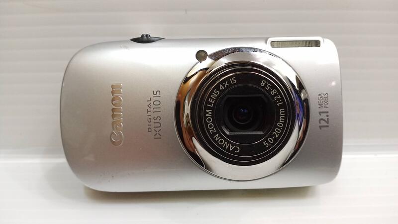 故障零件機 日本製 Canon 佳能 DIGITAL IXUS 110 IS 數位相機 能開機 螢幕及鏡頭故障 X4U1